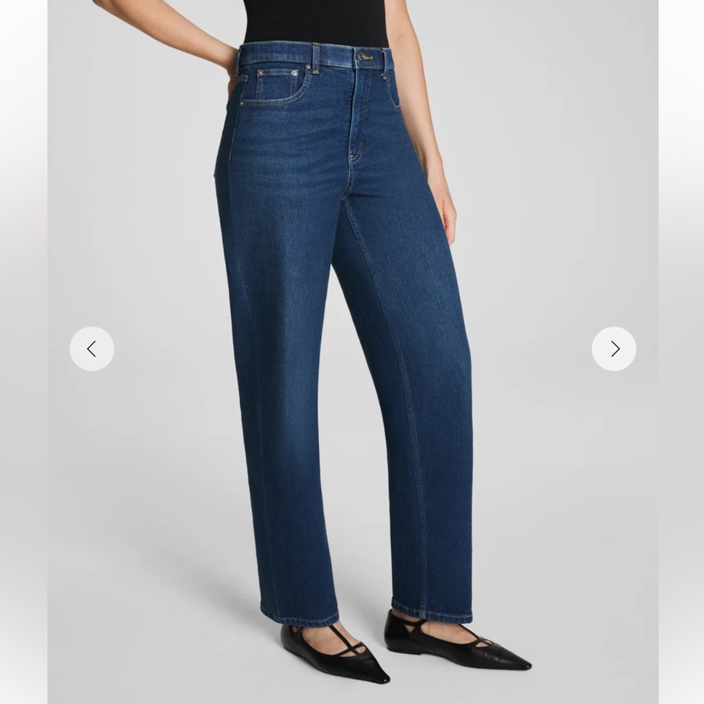 Spanx Tall Straight Leg Pull up Ankle jeans